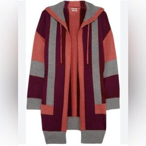 HAUTE HIPPIE HOODED PONCHO CARDIGAN